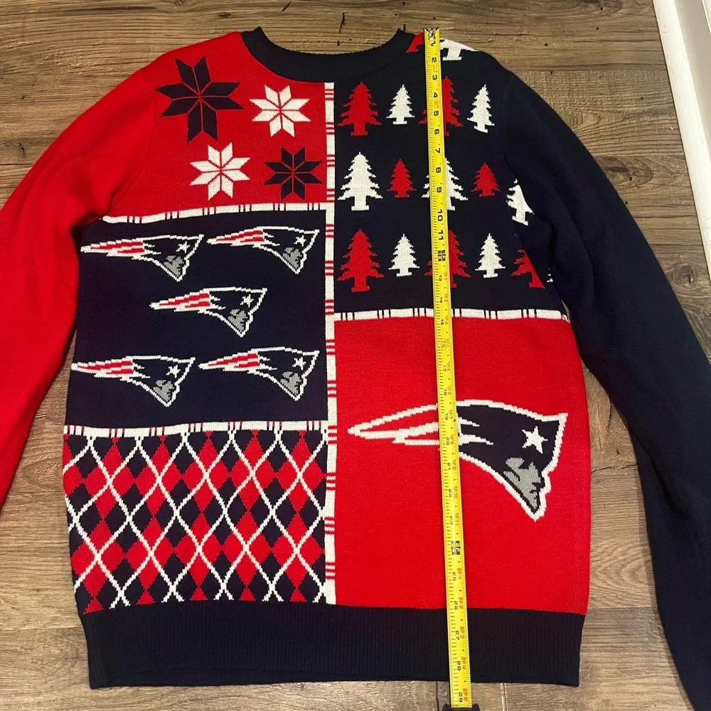 NFL New England Patriots Ugly Christmas Sweater Team Apparel large